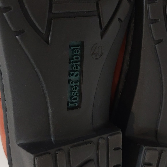 Josef Seibel Leather Slip on Mules Clogs Size US 9 / EU 40 British Tan Womens - Picture 8 of 15